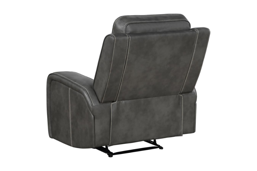 Conjunto de sofá reclinable tapizado de 3 piezas Raelynn gris 603191-S3