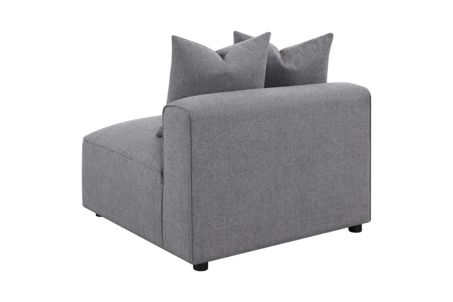 Seccional modular tapizado Jennifer de 6 piezas gris 551594-SET