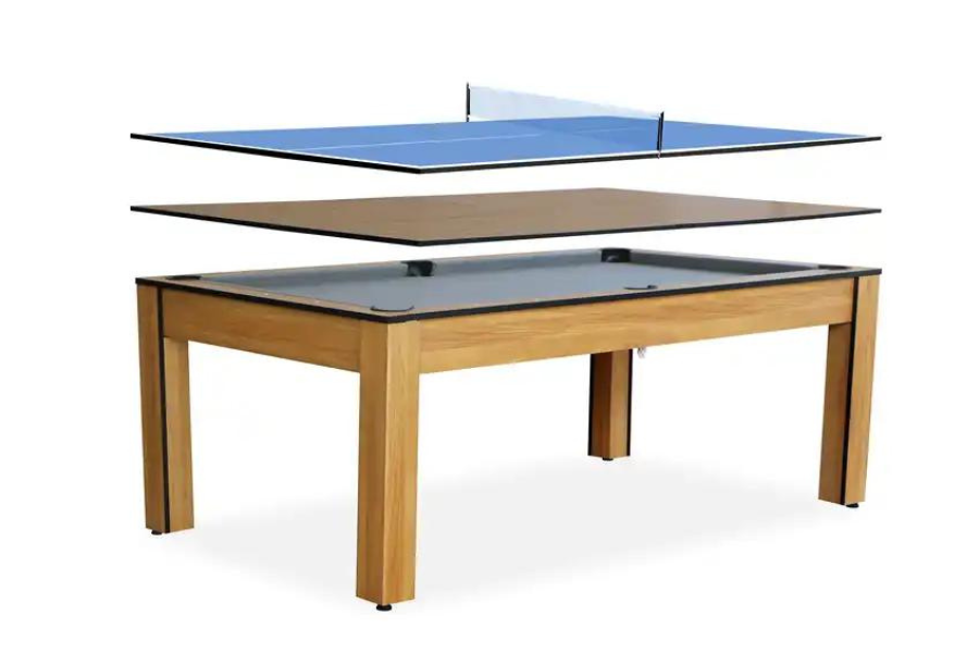 Popular design Home ues Modern style 2 in 1 Billiard table with dining top Pool Table
