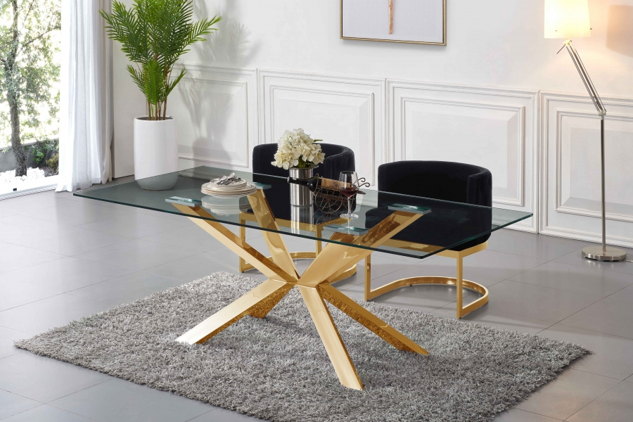 Capri Gold Dining Table SKU: 716-T