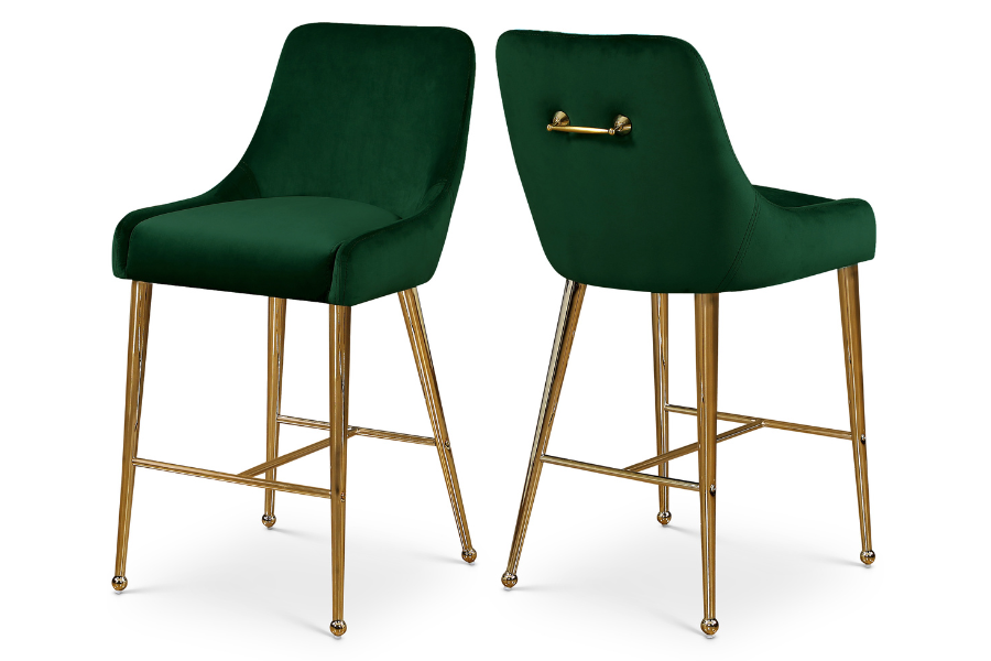 Owen Velvet Counter Stool SKU: 745Black