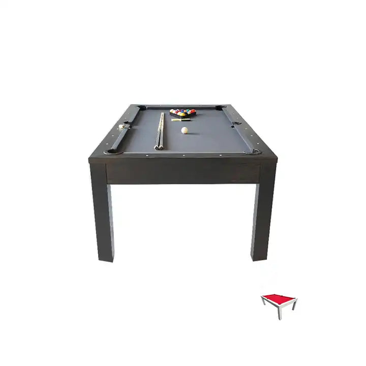 practical Classical 2in 1 Solid wood frame pool table dining table and chair combo for sale china