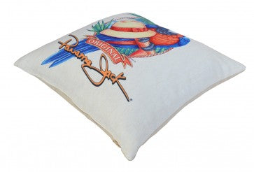 Cojín decorativo con diseño de loro panameño