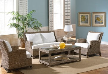 Exuma 5 PC Seating Set w/beige cushions