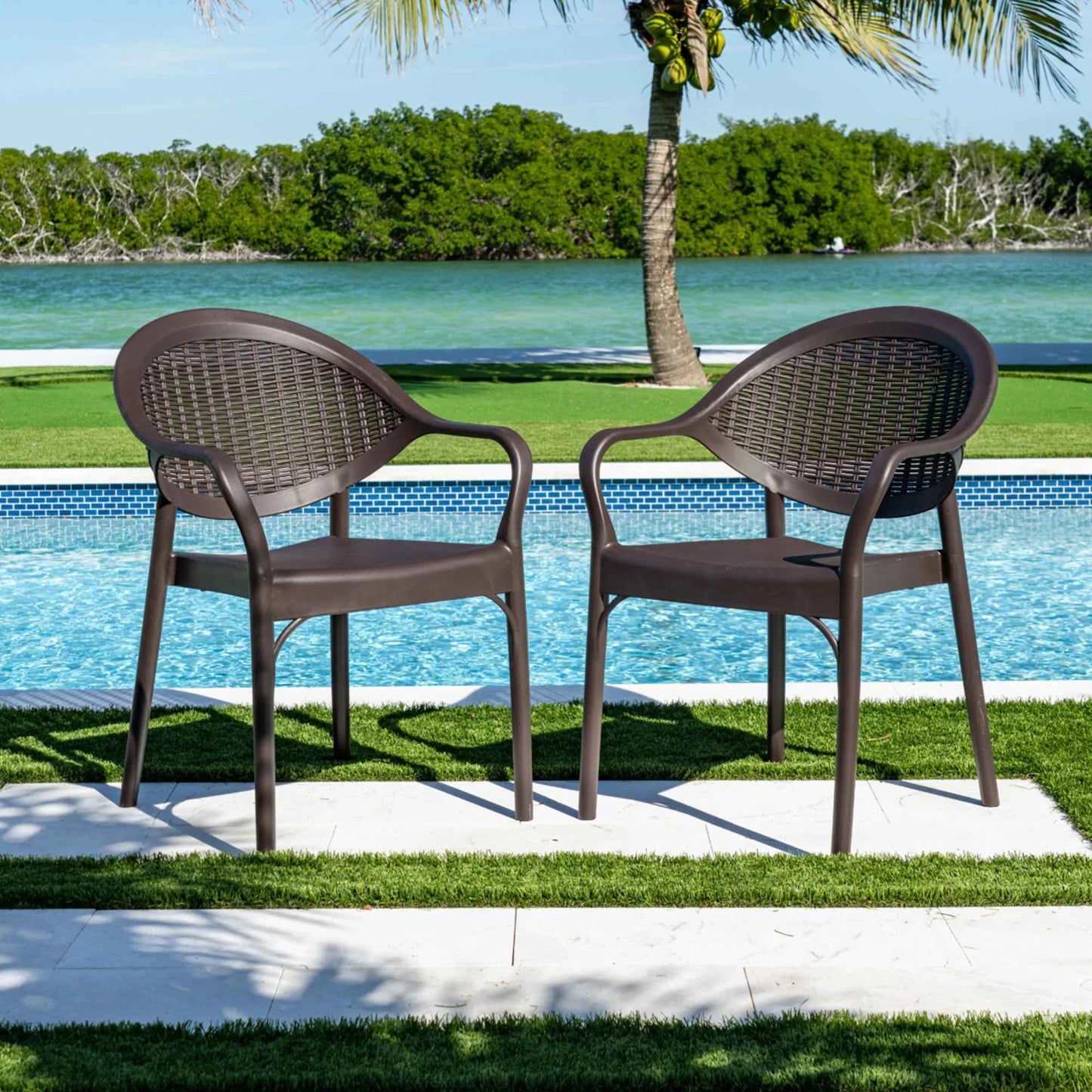 Mona 5-Piece Dining Set-Brown