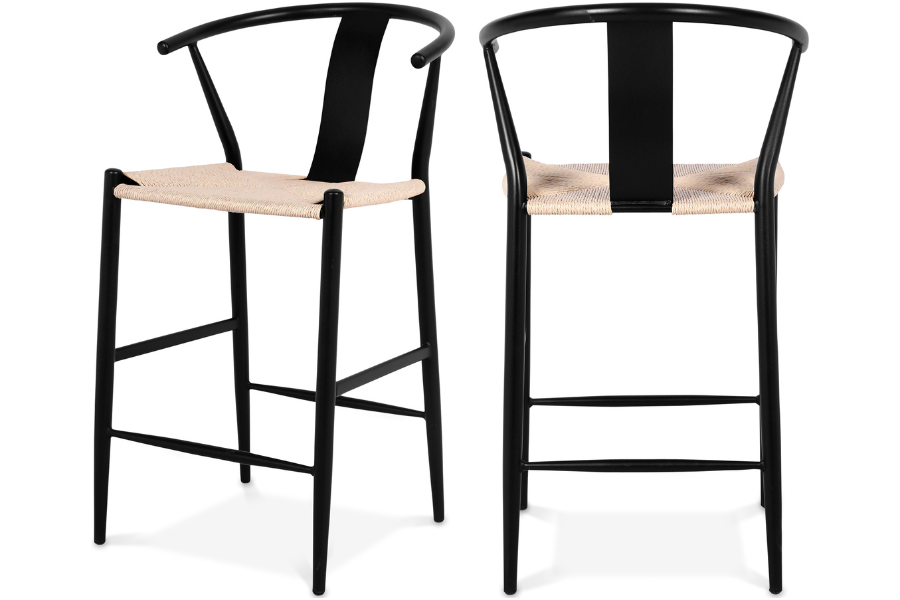 Beck Stool SKU: 894Black-C