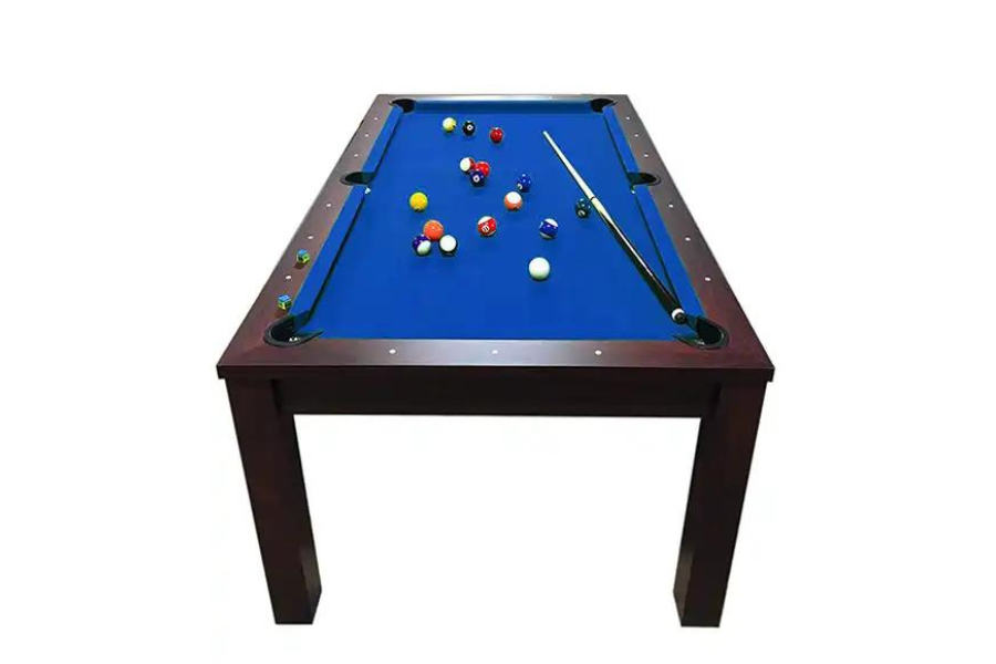 practical Classical 2in 1 Solid wood frame pool table dining table and chair combo for sale china