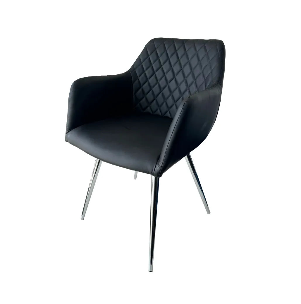 Alba Dining Chair White & Black