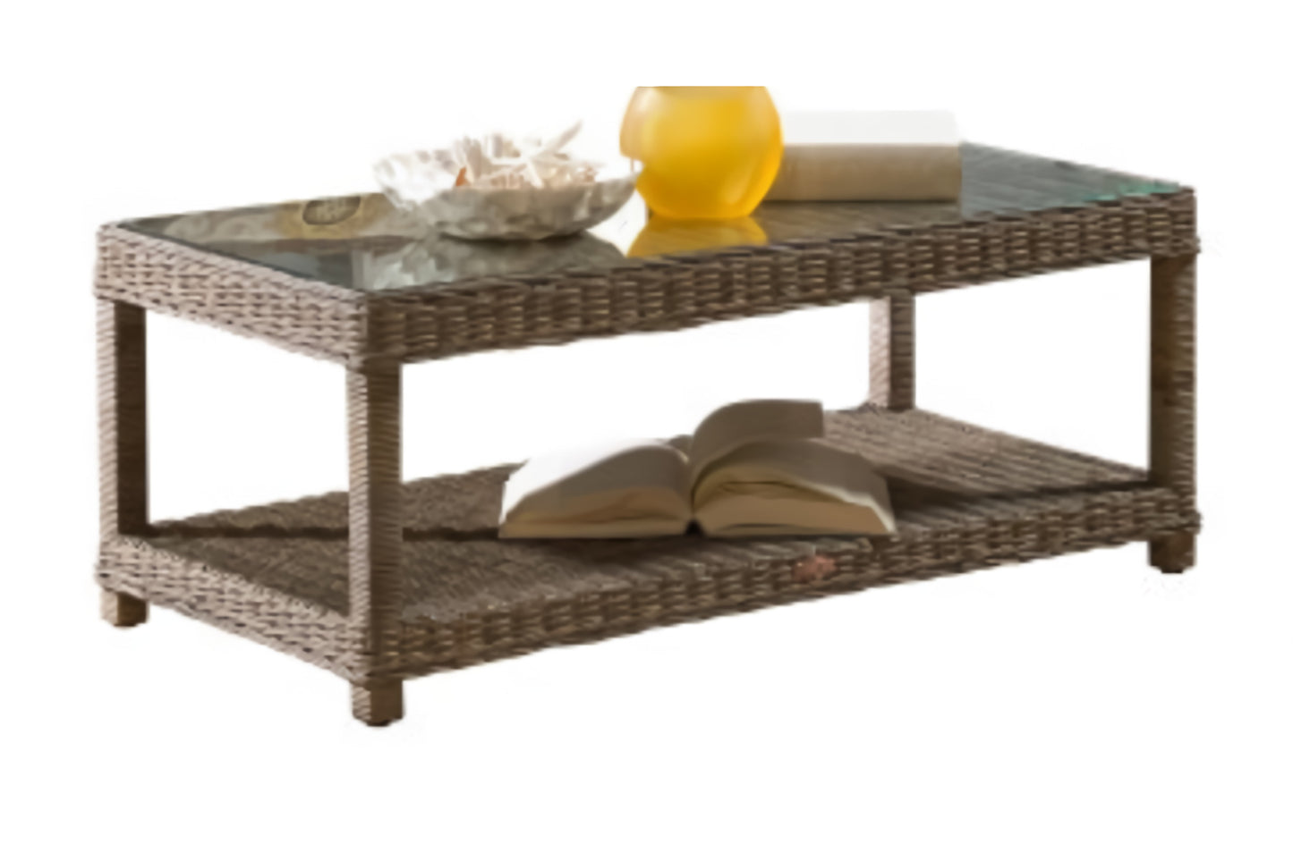 Mesa de centro Exuma con cristal