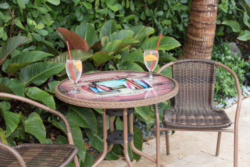Panama Jack Café 3 Pc Chairman of The Boards Bistro Set