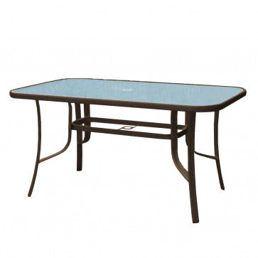 Panama Jack Café 55" Rectangular Table with glass