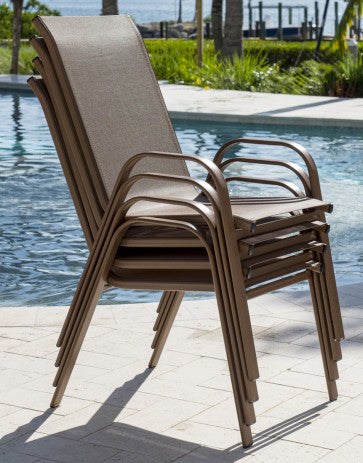 Panama Jack Café Stackable High Back Sling Armchair SKU: PJO-9001-ESP-HB