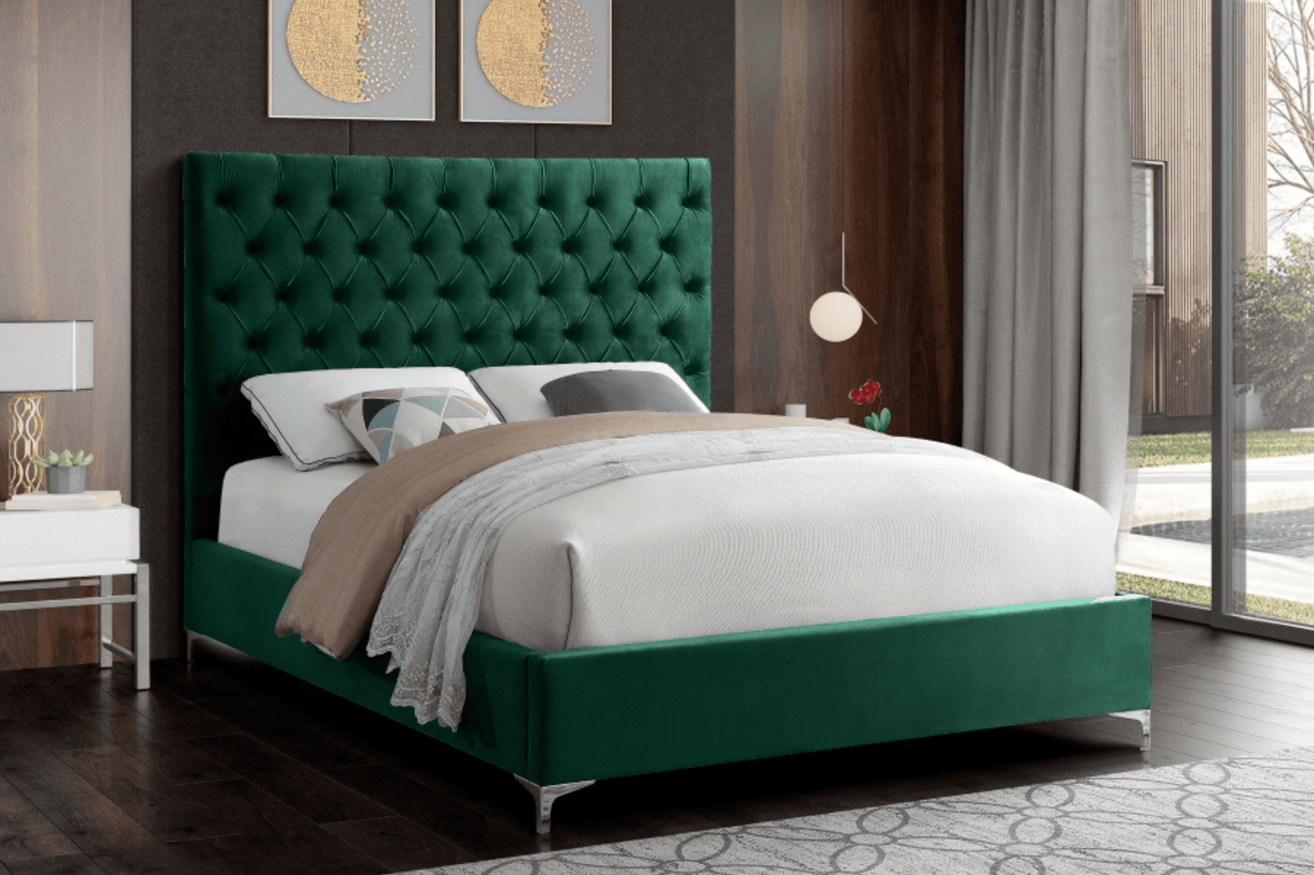 Cruz Velvet Bed SKU: Cruz - Venini Furniture
