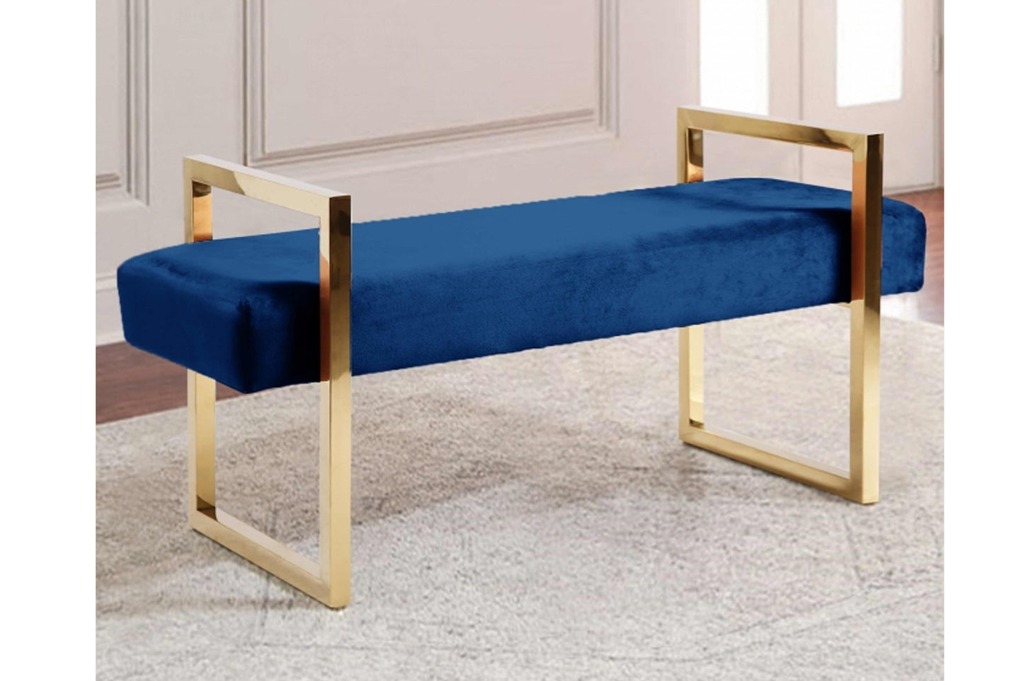 Olivia Velvet Bench SKU: 111 - Venini Furniture