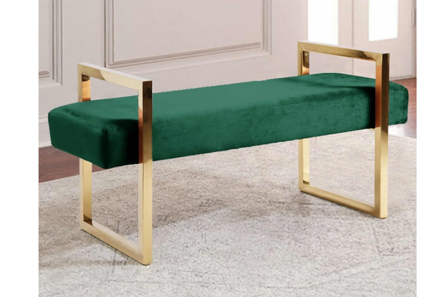 Olivia Velvet Bench SKU: 111 - Venini Furniture