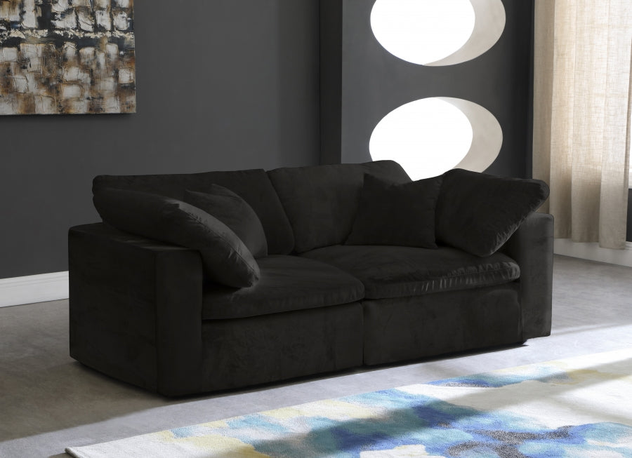 Cozy Velvet Comfort Modular Sofa SKU: 634Grey-S80