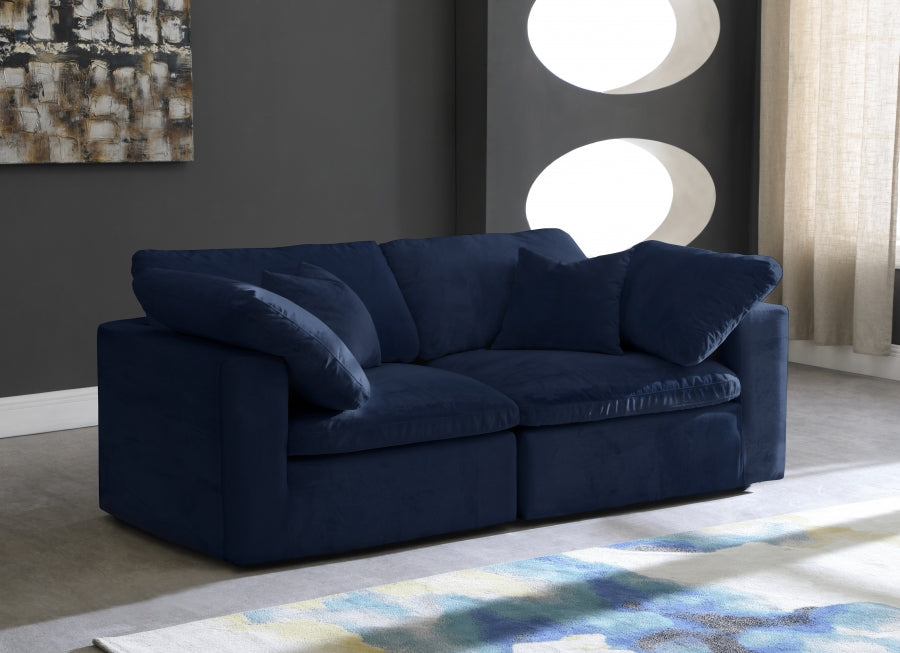 Cozy Velvet Comfort Modular Sofa SKU: 634Grey-S80