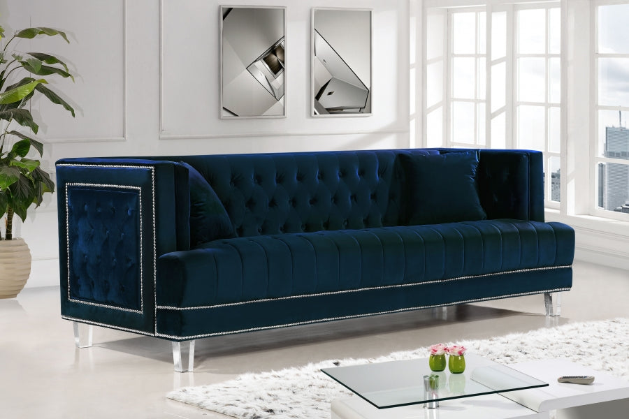 Lucas Velvet Sofa SKU: 609-S