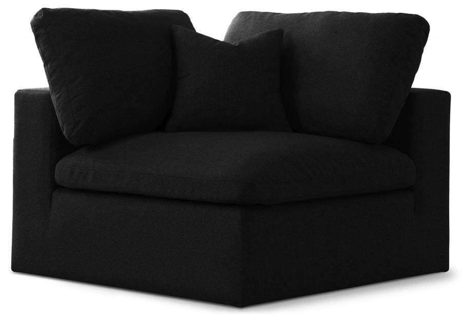 Serene Linen Textured Deluxe Modular Down Filled Cloud-Like Comfort Overstuffed Chair