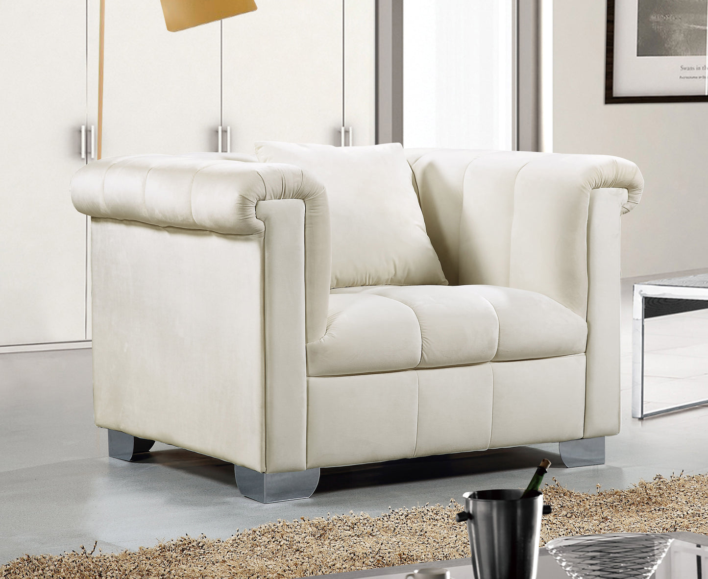 Kayla Velvet Chair SKU: 615-C