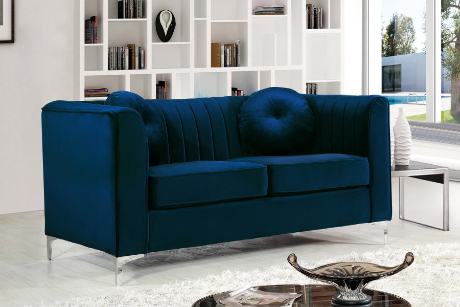 Isabelle Velvet Loveseat SKU: 612-L