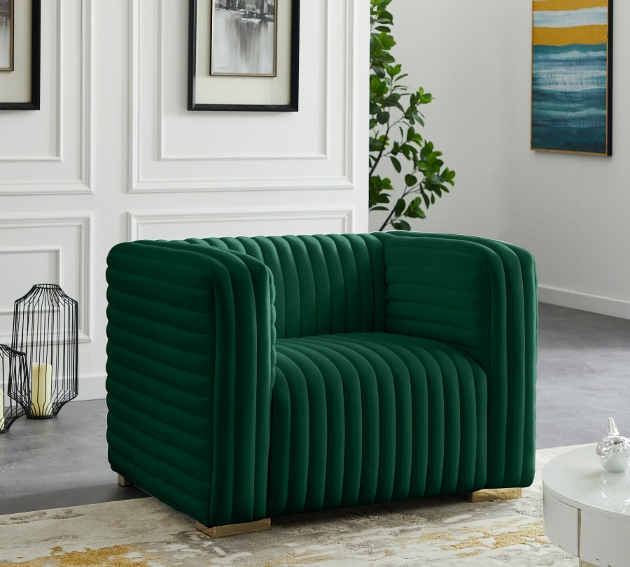 Ravish Velvet Chair SKU: 640Grey-C