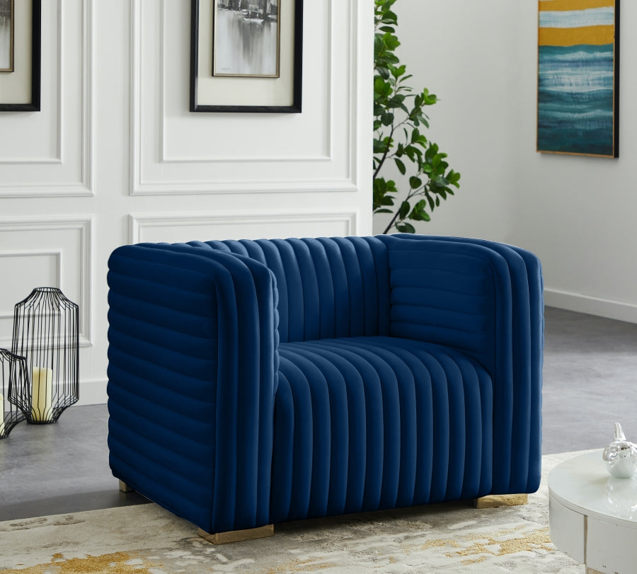 Ravish Velvet Chair SKU: 640Grey-C