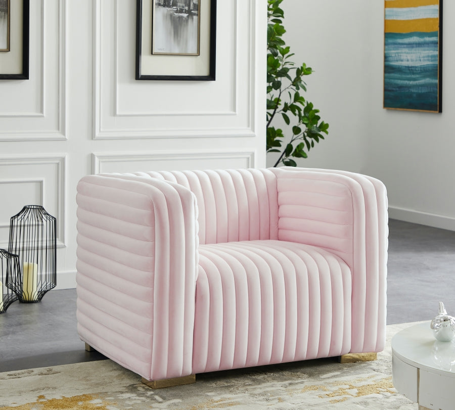 Ravish Velvet Chair SKU: 640Grey-C