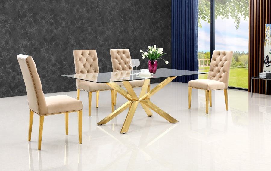 Capri Gold Dining Table SKU: 716-T