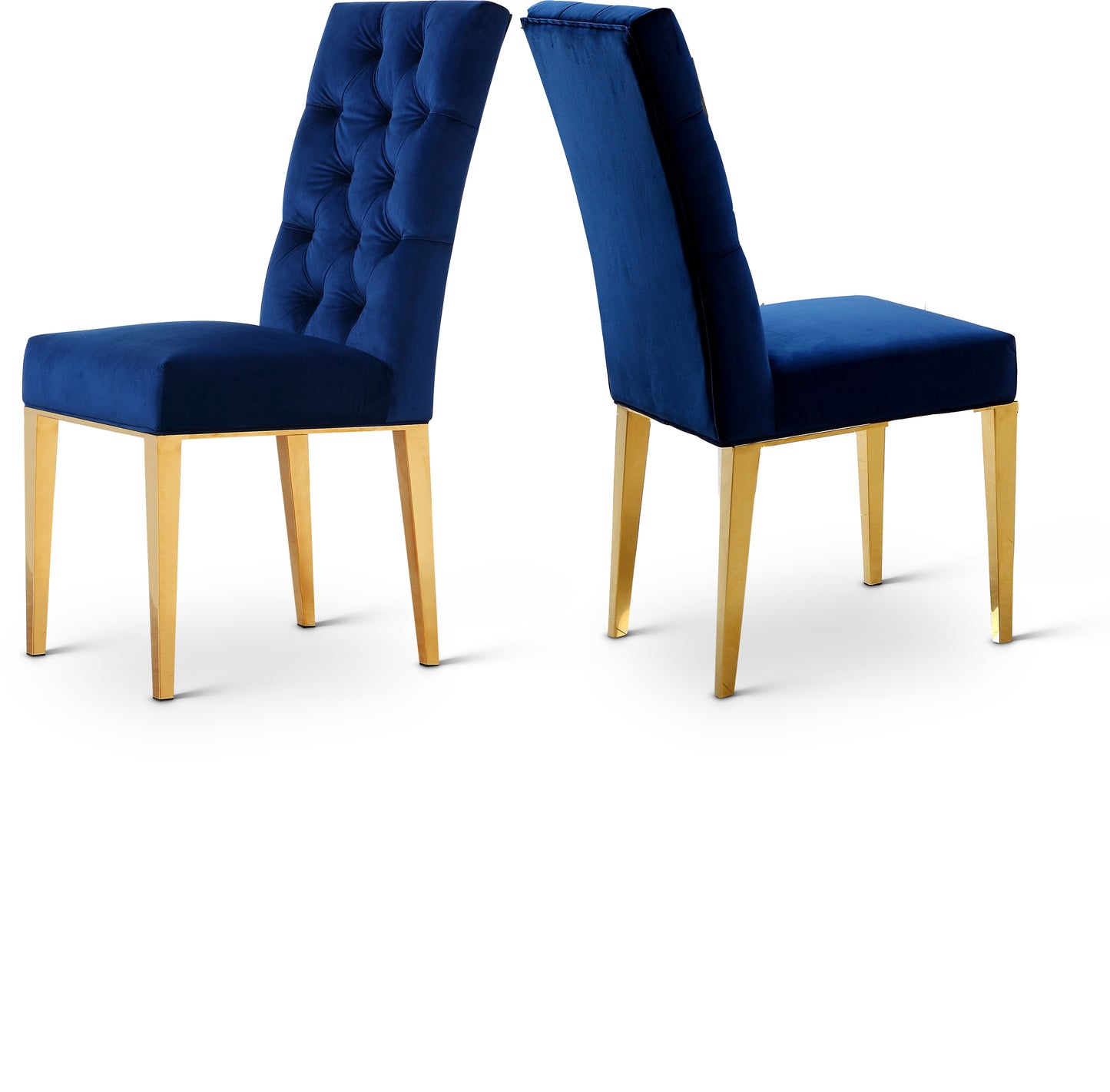 Capri Velvet Dining Chair SKU: 716Black-C