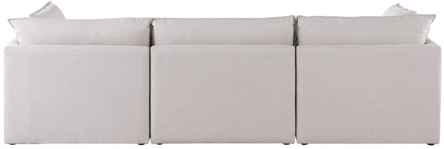Mackenzie Linen Textured 120" Modular Sofa Model: 688-S120B