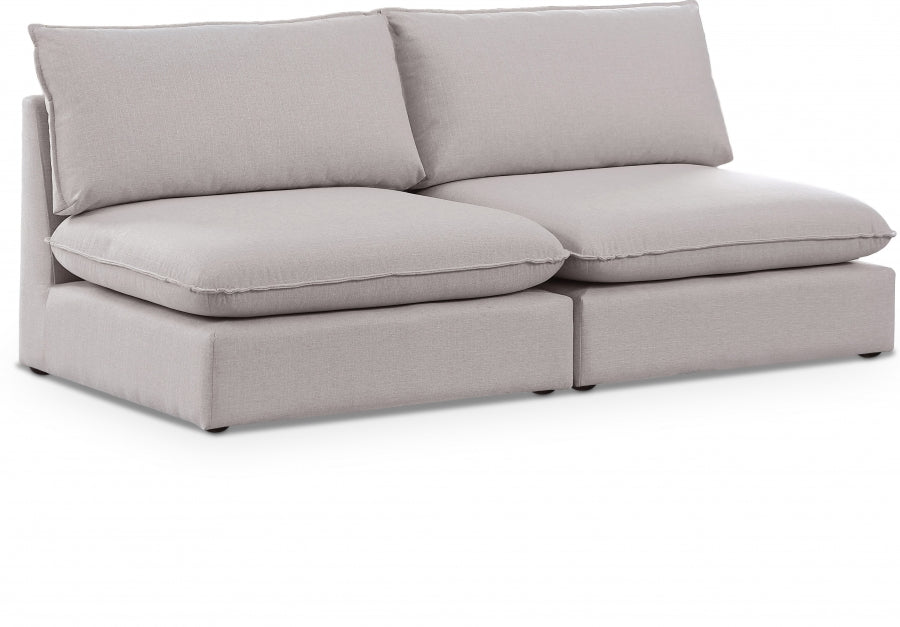 Mackenzie Linen Textured 80" Modular Sofa Model: 688-S80A