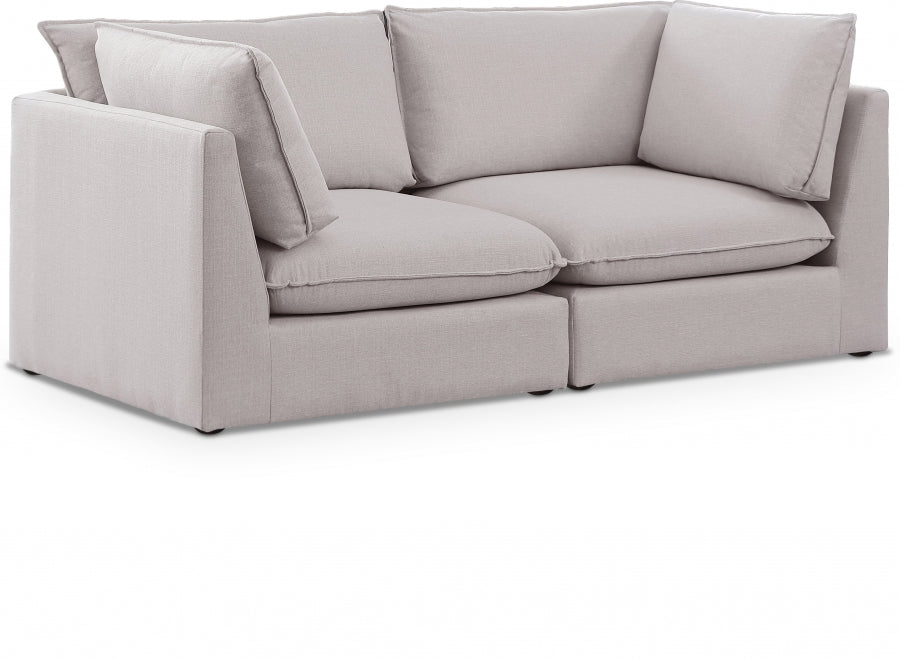 Mackenzie Linen Textured 80" Modular Sofa Model: 688-S80B