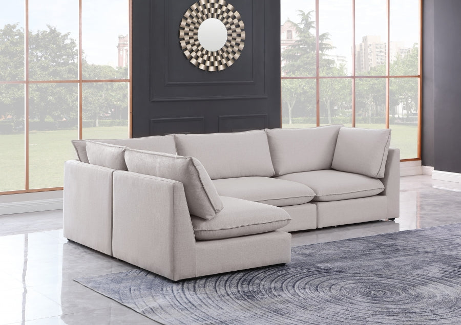Mackenzie Linen Textured Modular Sectional Model: 688-Sec4A