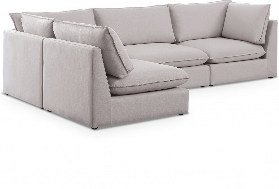 Mackenzie Linen Textured Modular Sectional Model: 688-Sec4A