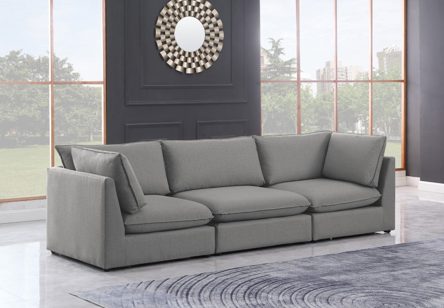 Mackenzie Linen Textured 120" Modular Sofa Model: 688-S120B