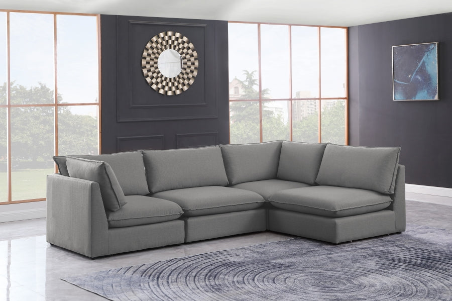 Mackenzie Linen Textured Modular Sectional Model: 688-Sec4A