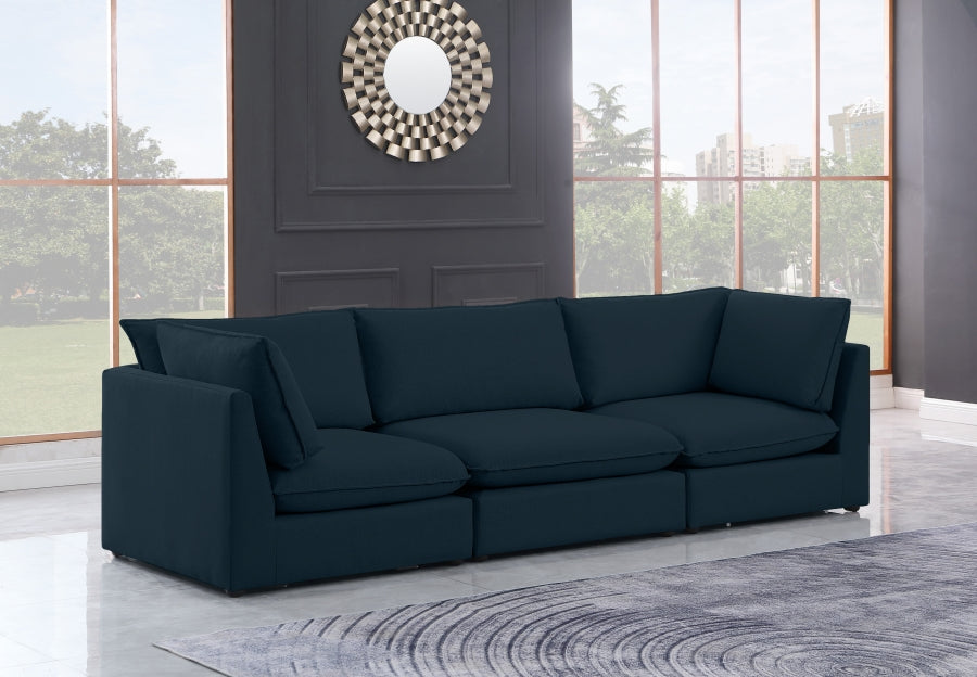 Mackenzie Linen Textured 120" Modular Sofa Model: 688-S120B