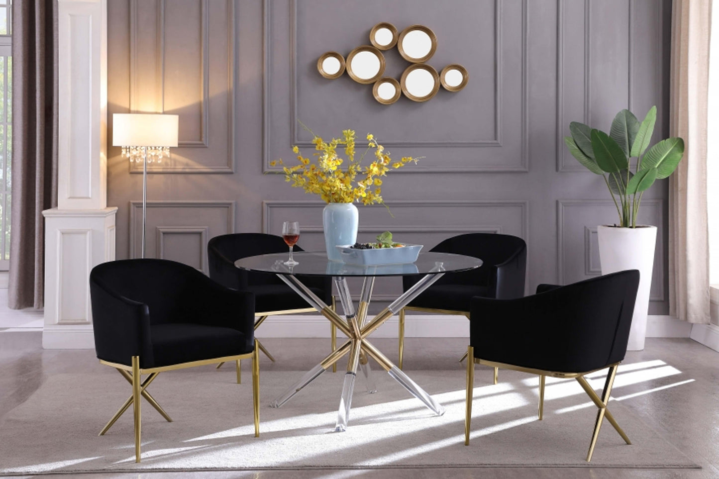 Mercury Dining Table SKU: 916-T - Venini Furniture