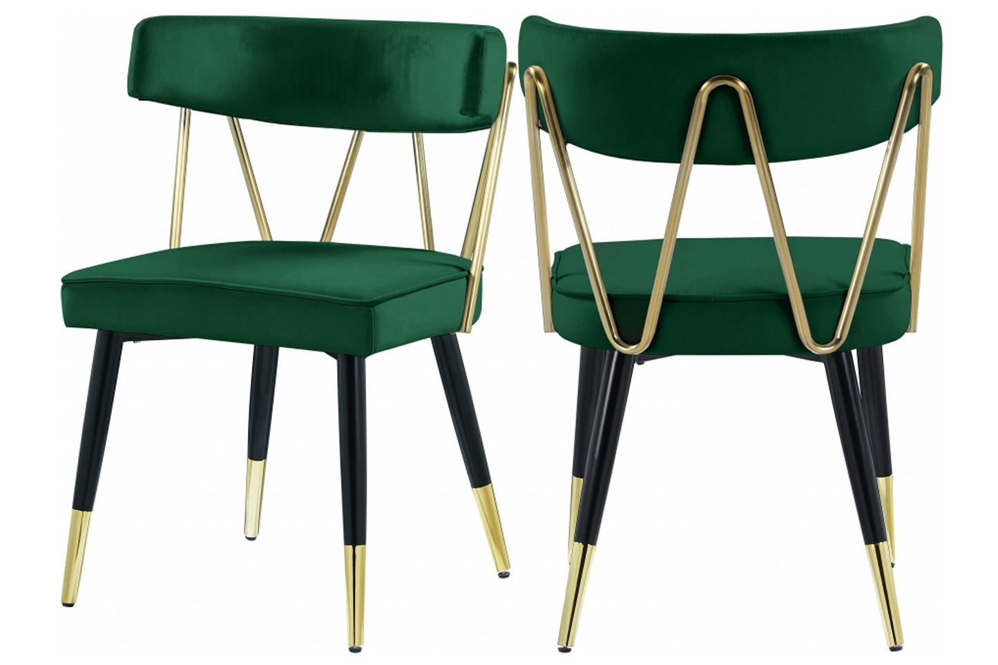 Rheingold Velvet Dining Chair SKU: 854-C - Venini Furniture