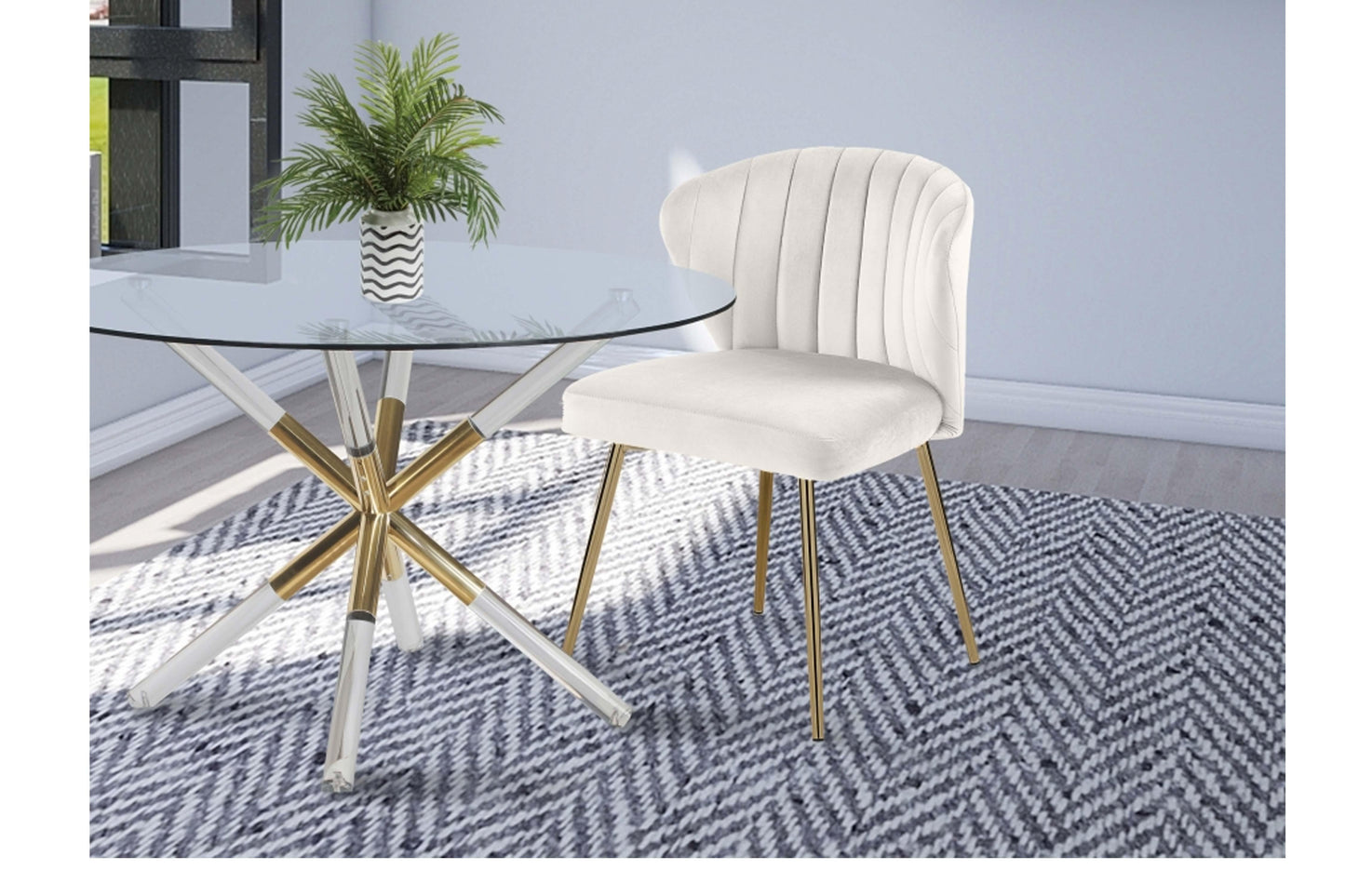 Finley Velvet Chair SKU: 707 - Venini Furniture