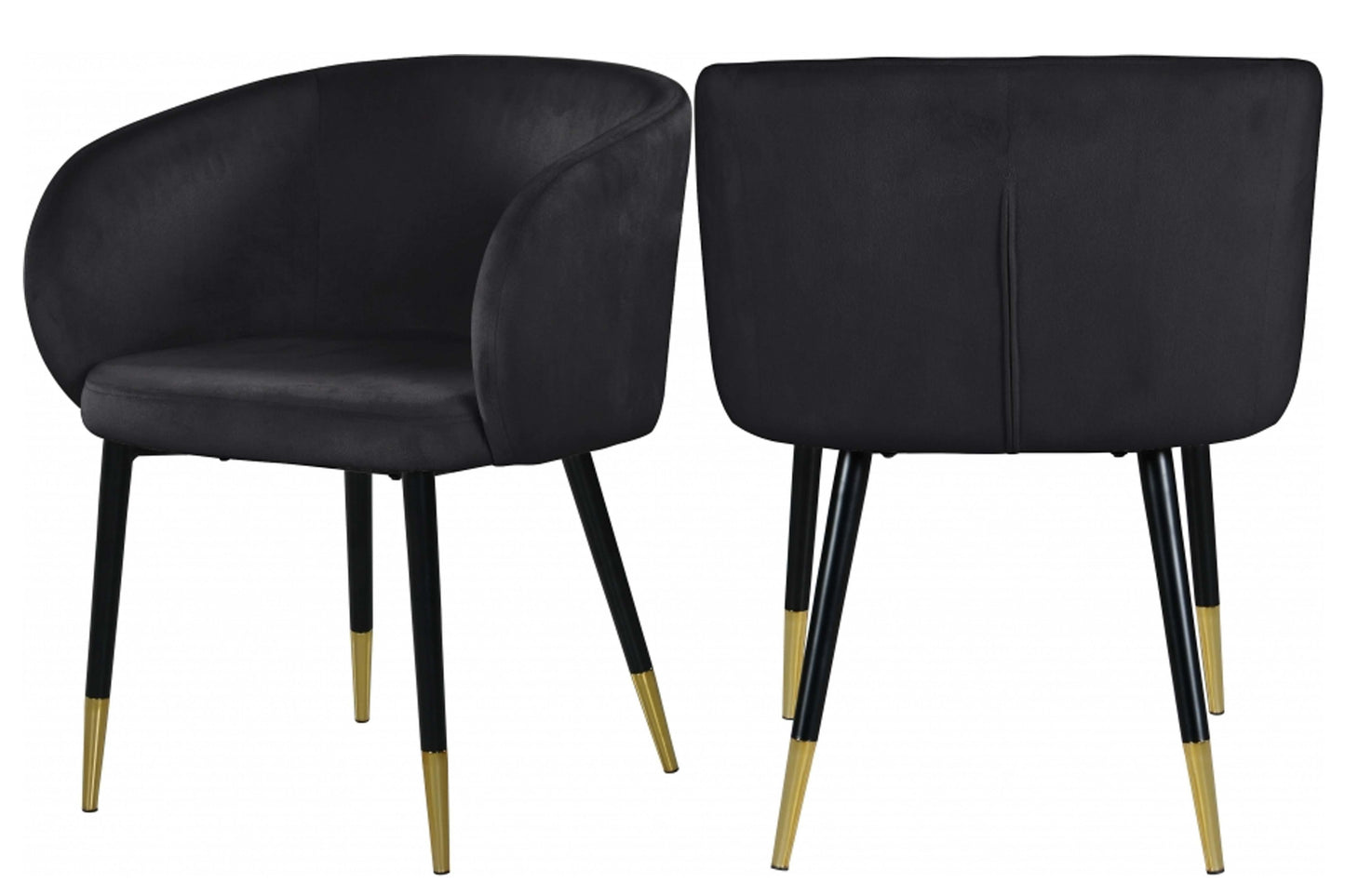 Louise Velvet Dining Chair SKU: 733-C - Venini Furniture