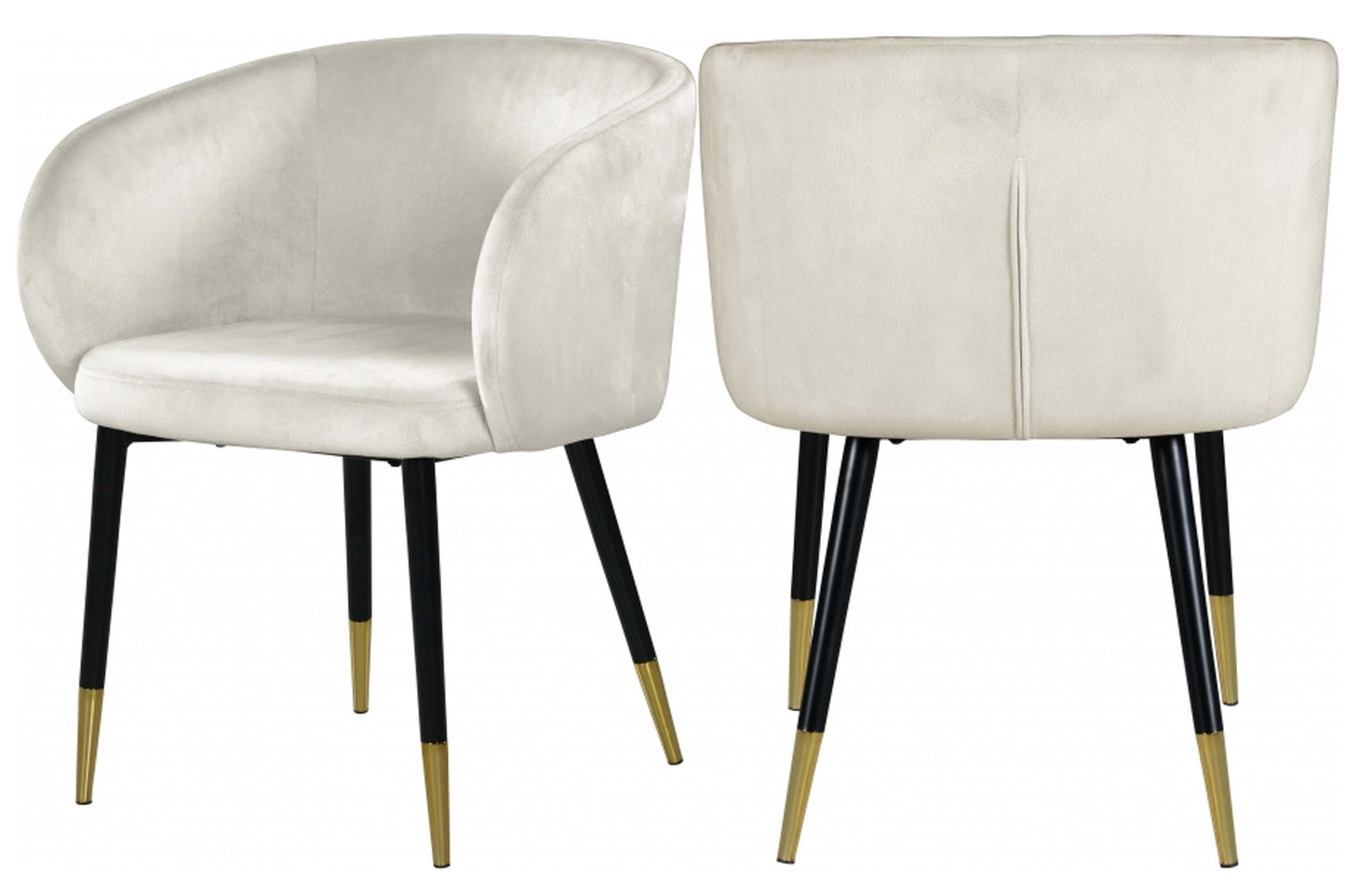 Louise Velvet Dining Chair SKU: 733-C - Venini Furniture