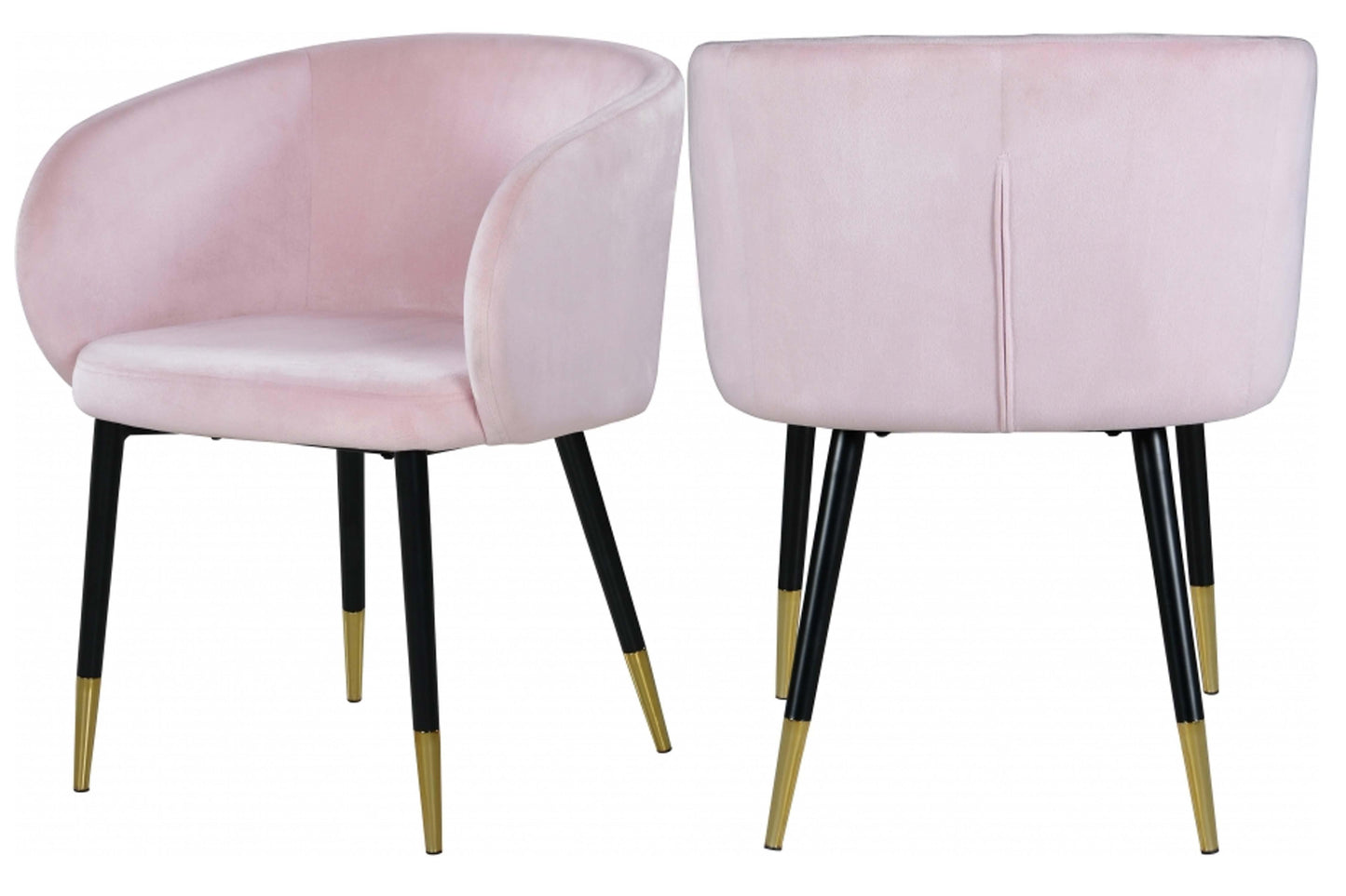 Louise Velvet Dining Chair SKU: 733-C - Venini Furniture