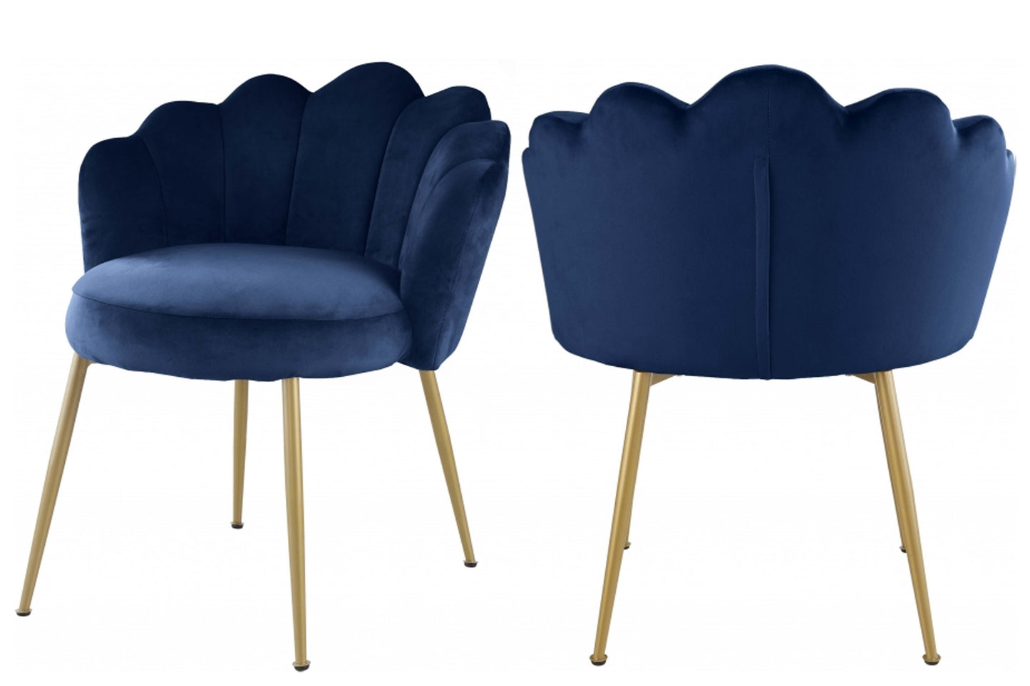 Claire Velvet Accent Chair / Dining Chair SKU: 748-C - Venini Furniture