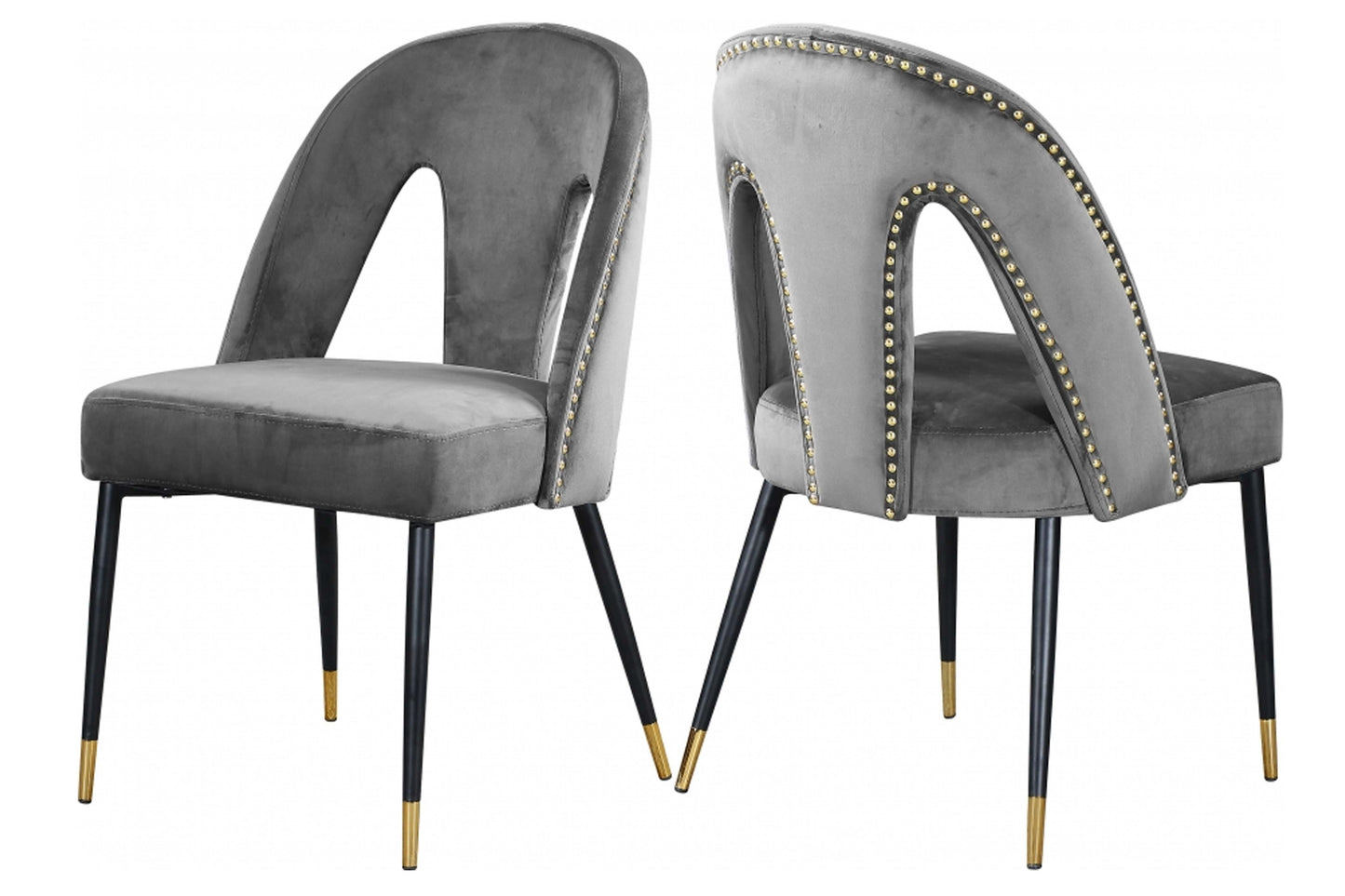 Akoya Velvet Dining Chair SKU: 794-C - Venini Furniture