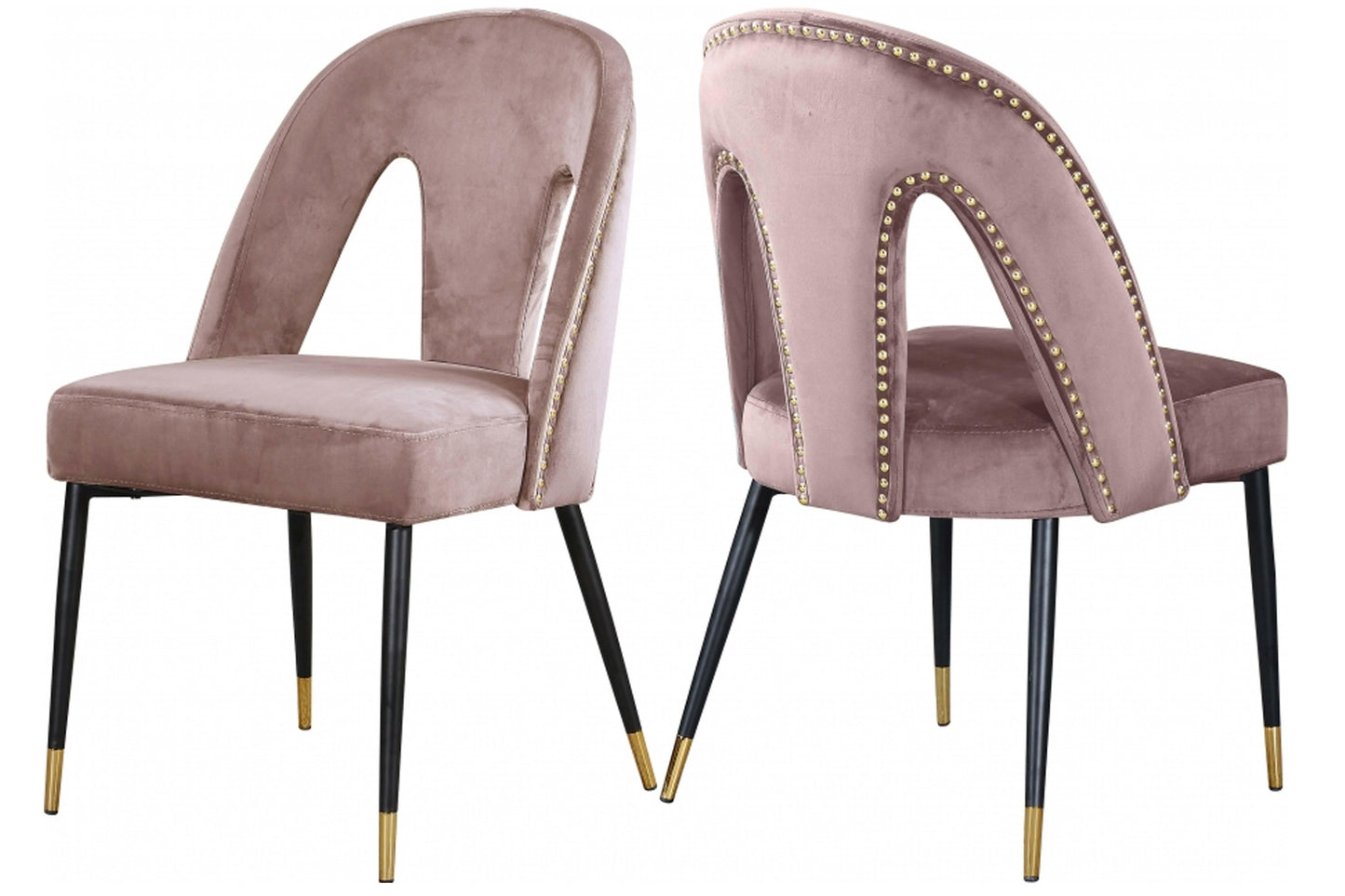 Akoya Velvet Dining Chair SKU: 794-C - Venini Furniture