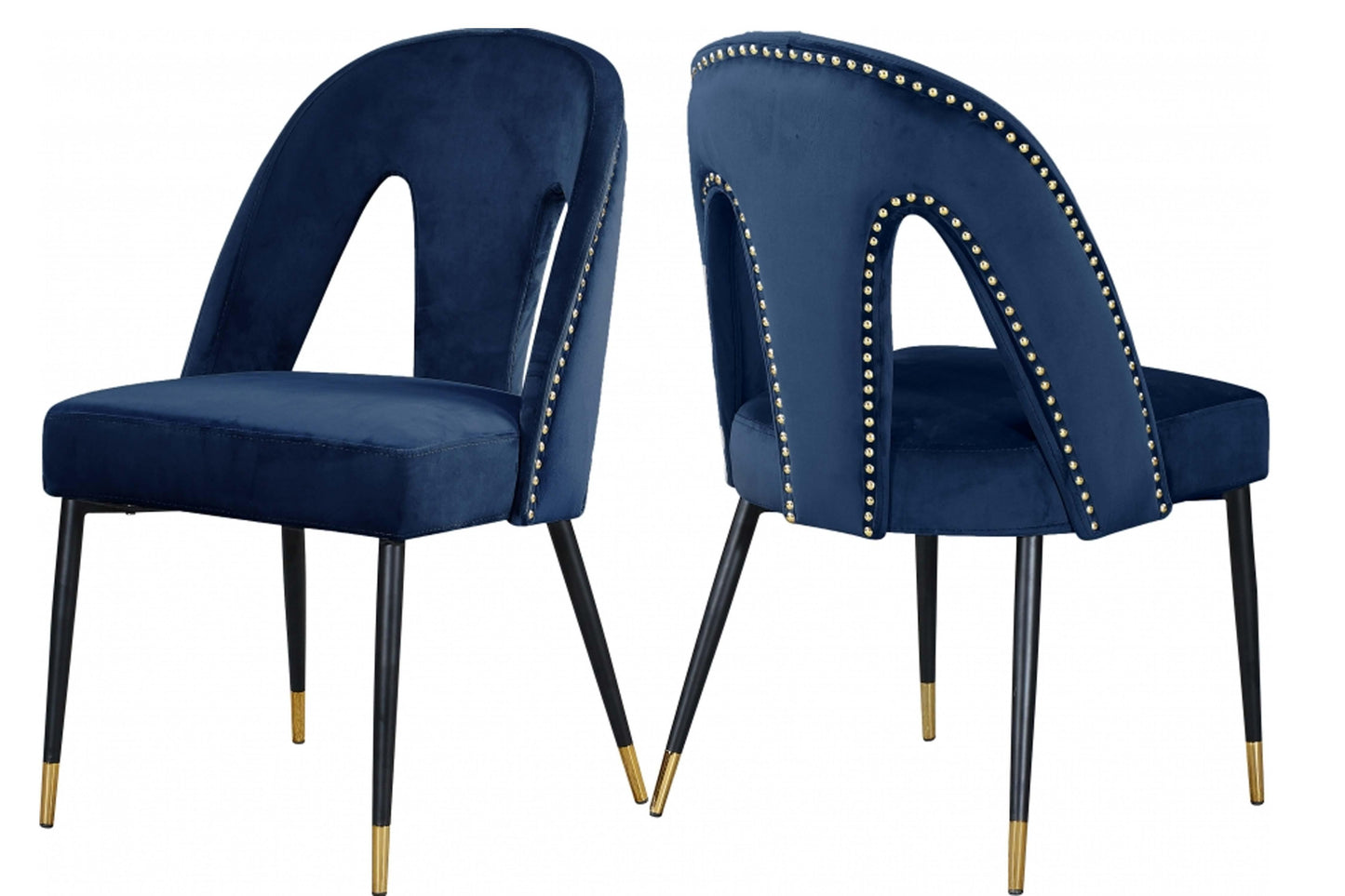 Akoya Velvet Dining Chair SKU: 794-C - Venini Furniture