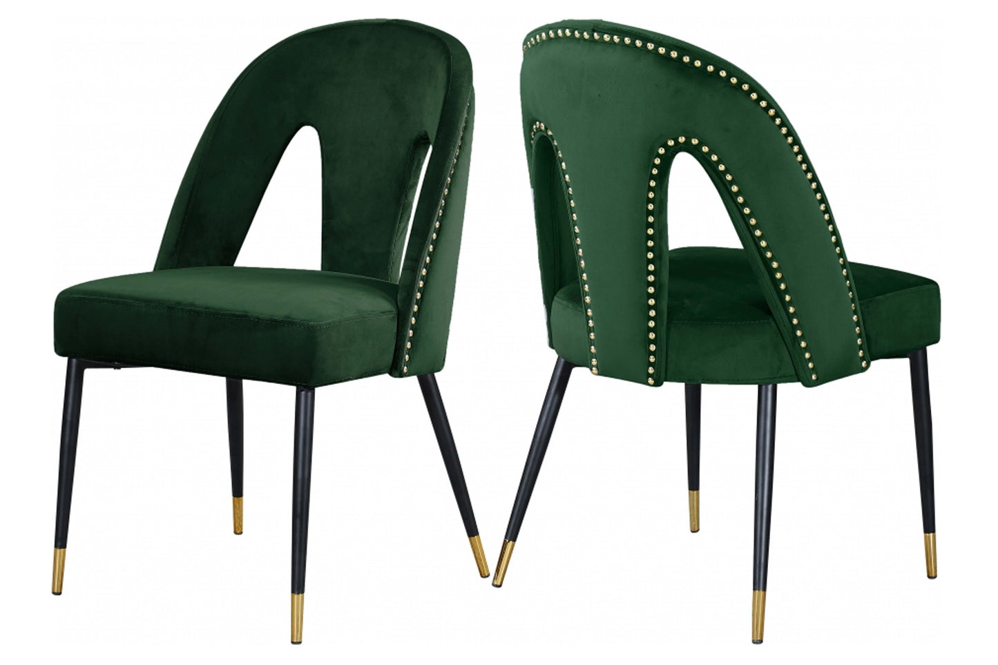 Akoya Velvet Dining Chair SKU: 794-C - Venini Furniture