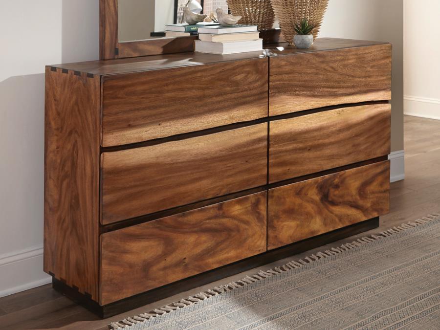 Bedroom dresser with Smokey Walnut and Coffee Bean finish